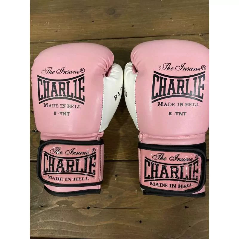 Muay Thai Charlie Handschuhe für Kinder Rosa