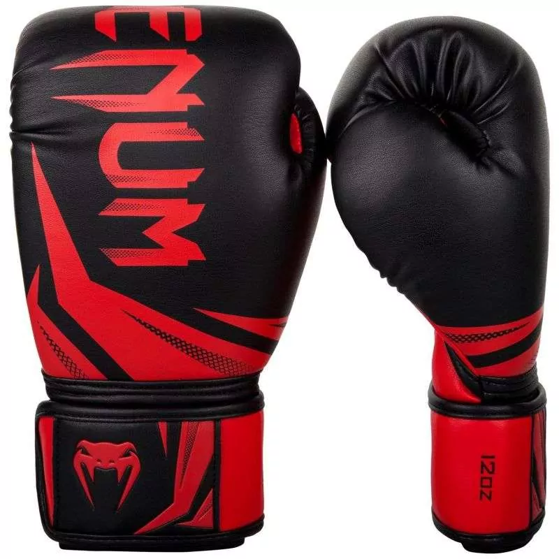 Guantes Venum challenger negro rojo