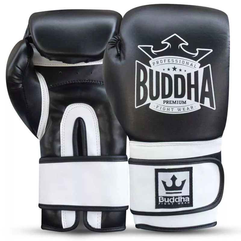 Buddha Boxhandschuhe Top Kampf schwarz weiß