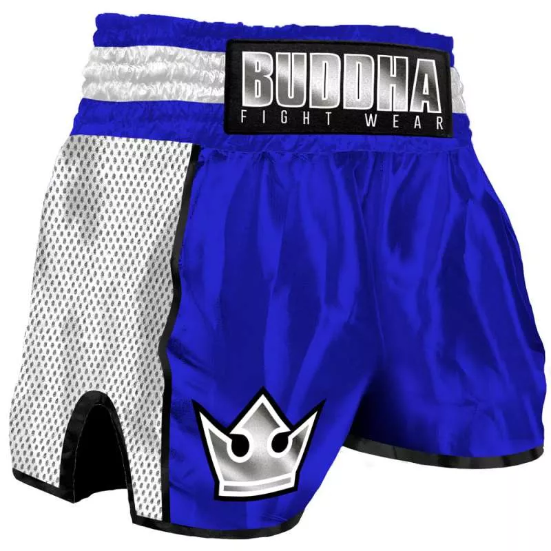 Buddha Kickboxing Hose Retro Premium (blau/grau)