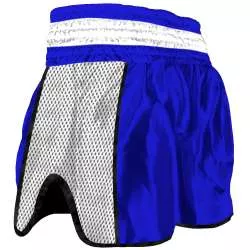 Short kickboxing Buddha retro premium (azul/gris) 1