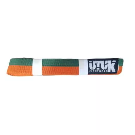 cinturon naranja verde Utuk