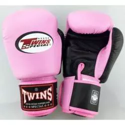 Zwillings-Boxhandschuhe BGK (rosa/schwarz)