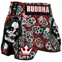 Buddha Kick Boxing Shorts mexikanisch (rot)