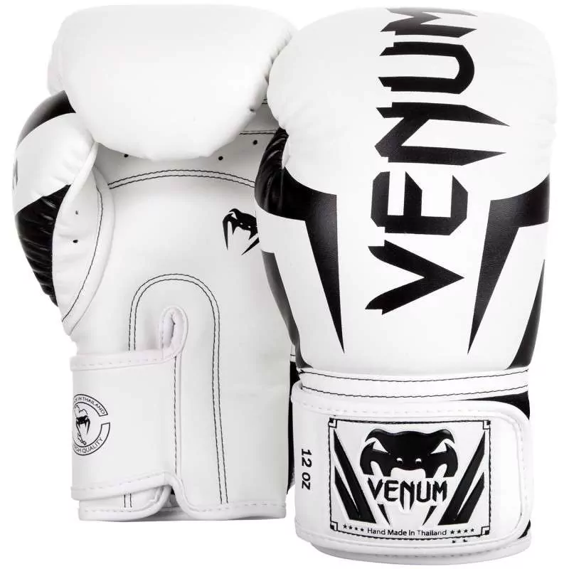 Venum guantes boxeo Elite blanco negro