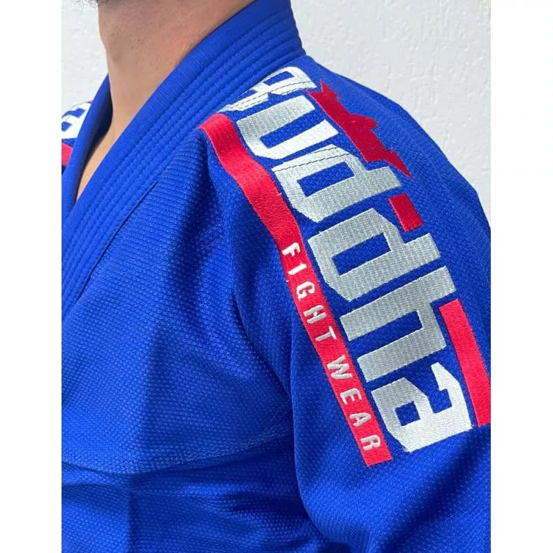 Buddha Kimono BJJ V3 deluxe (blau)