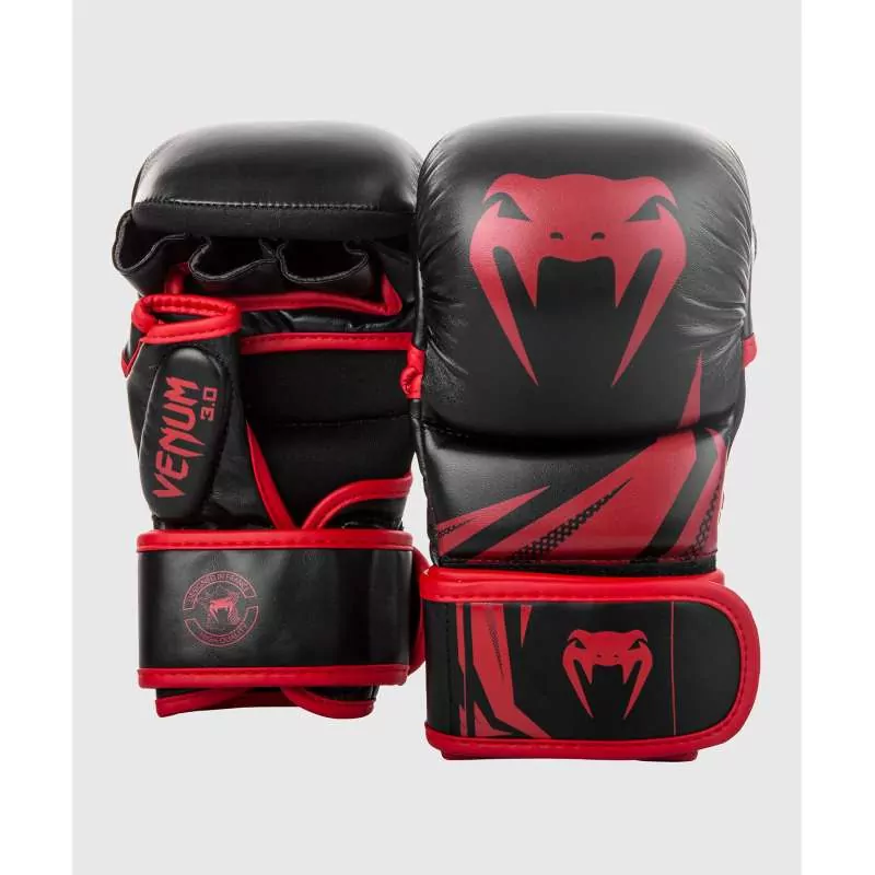 Guantillas MMA Venum challenger negra roja