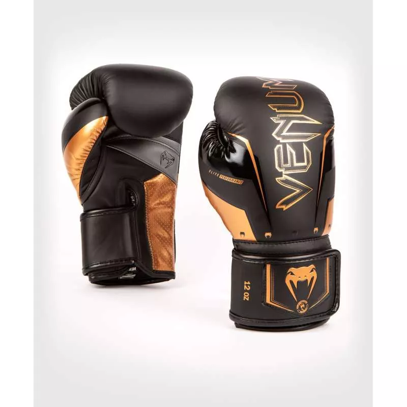 Venum Boxhandschuhe elite evo (schwarz/bronze)