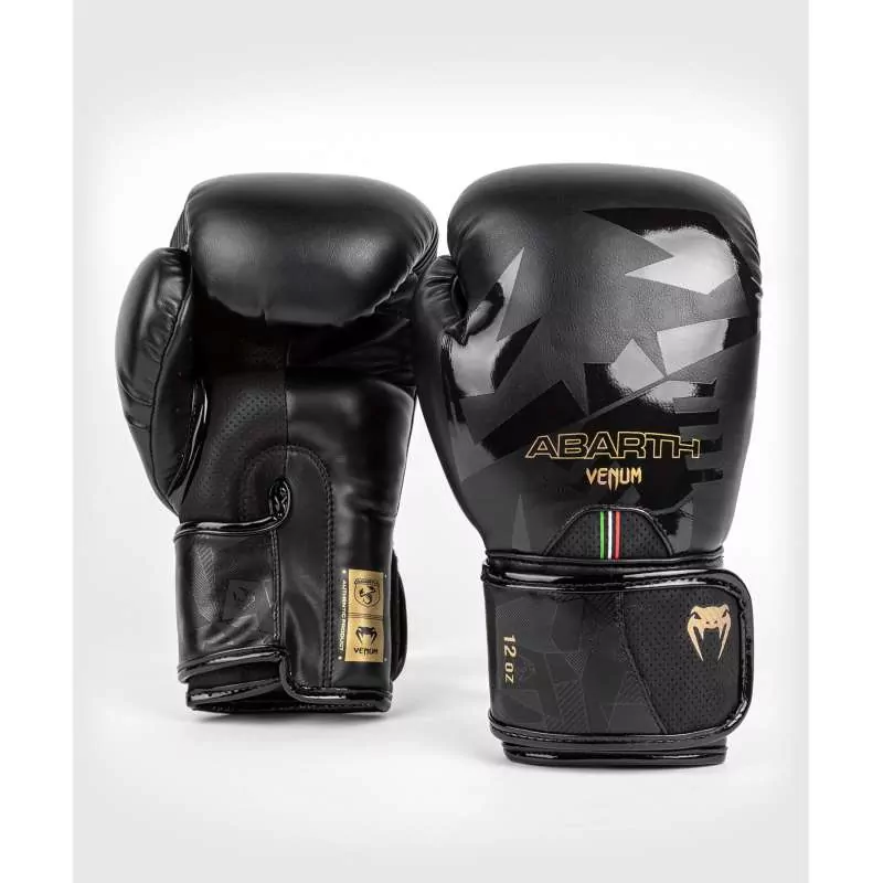 Guantes boxeo Venum abarth (negro/oro)