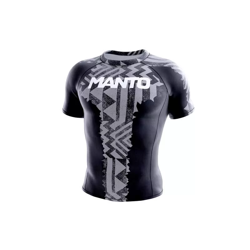 Rashguard BJJ no gi Manto fragments (negra/gris)