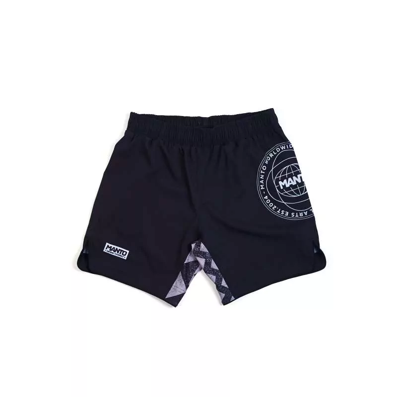 Fightshort MMA Manto fragments (negro/gris)