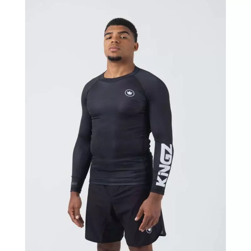 Rashguard Kingz kore V2 (negra) mangas largas