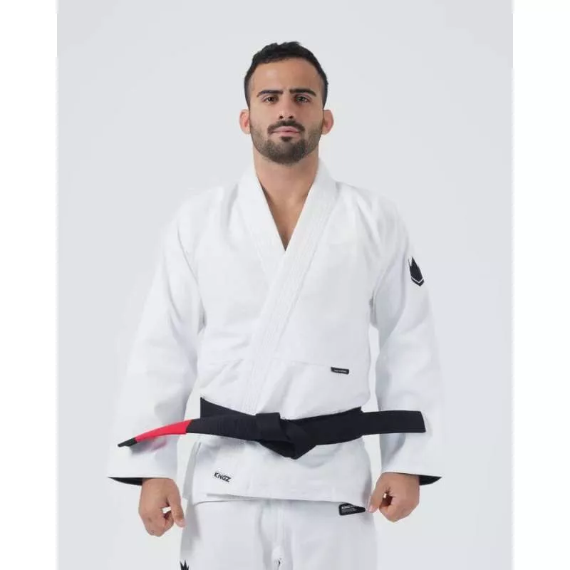 Kimono BJJ kingz kore V2 + cinturón blanco (blanco)