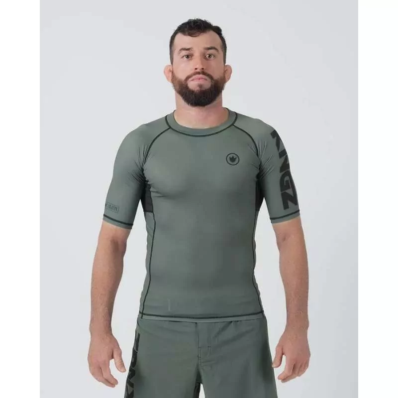 Rashguard MMA Kingz kore V2 (verde) mangas cortas