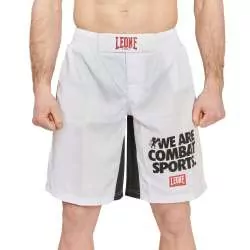 Leone MMA AB952 wacs MMA kampfshorts weiß