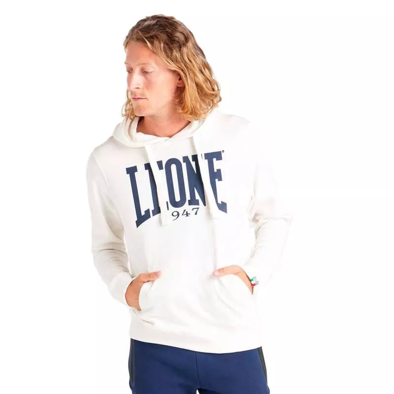 Sudadera basic Leone big logo (blanca)