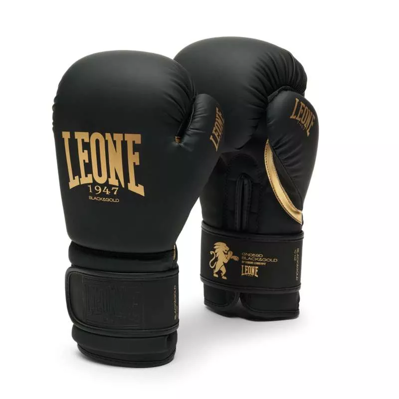 Leone1947 GN059D schwarz goldene Handschuhe