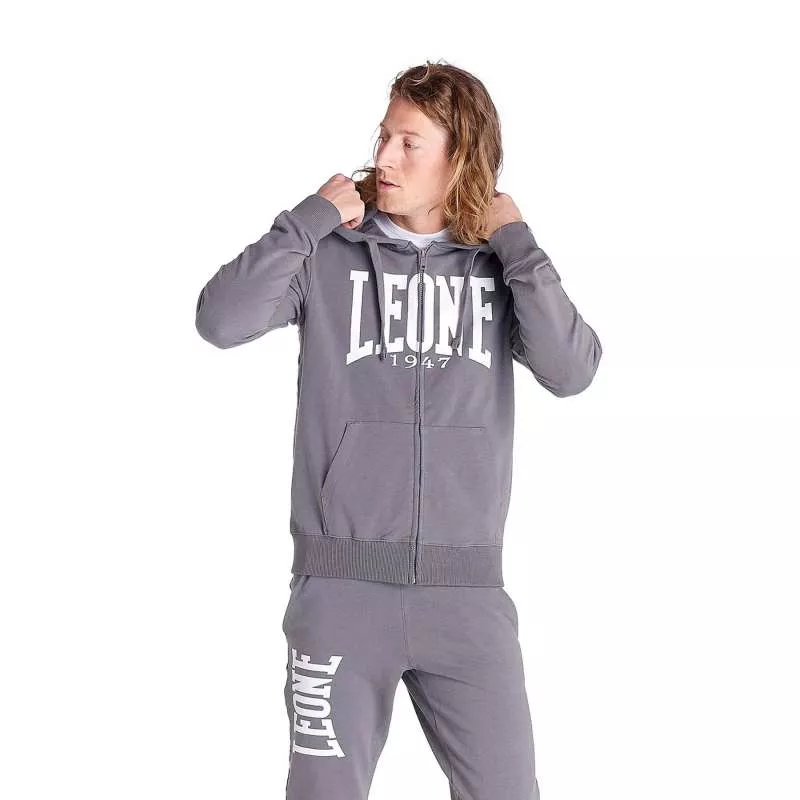 Sudadera hombre Leone big logo (gris)