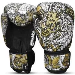 Buddha Fantasy Drachen Muay thai Handschuhe (weiß) 4