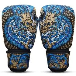 Guantes boxeo Buddha fantasy dragon (azul) 4