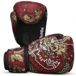 Buddha Kick Boxhandschuhe Fantasy Drache (rot) 5