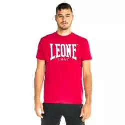 Leone Basic T-Shirt mit kurzen Ärmeln (burgunderrot)