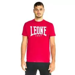Leone Basic T-Shirt mit kurzen Ärmeln (burgunderrot) 1
