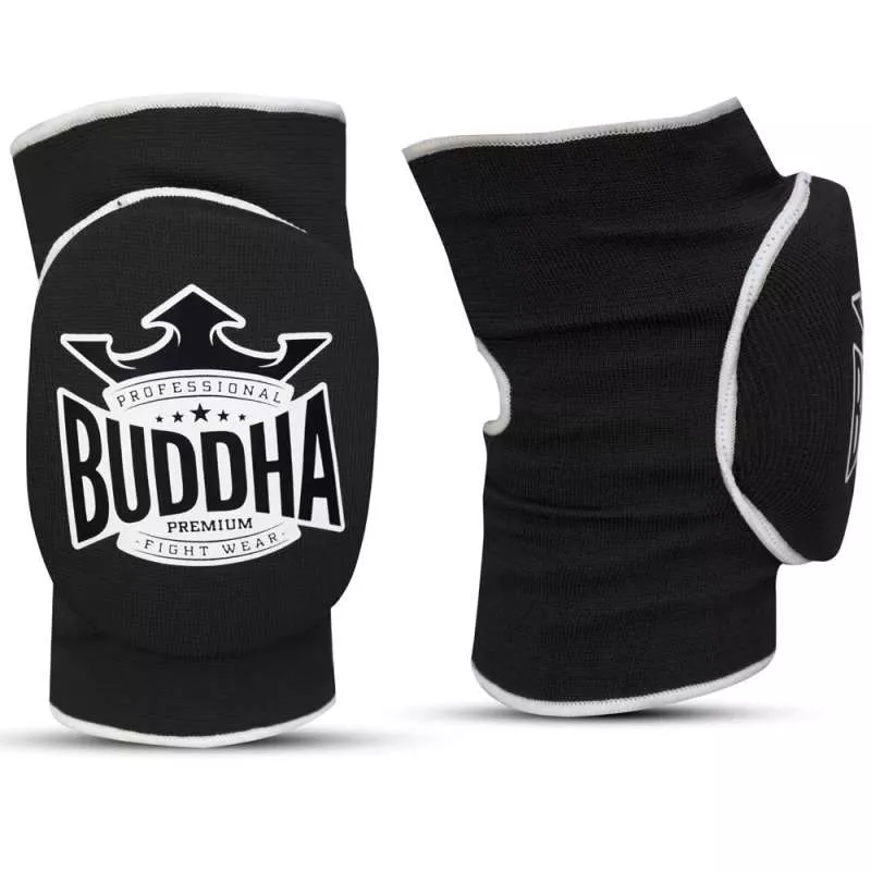 Buddha muay thai knieschoner (schwarz)
