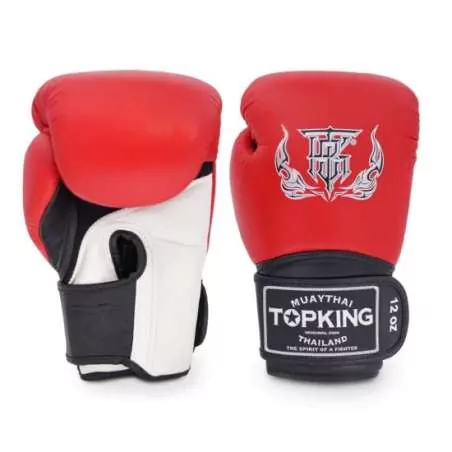 Top King Boxhandschuhe Super Air (rot/weiß/schwarz)