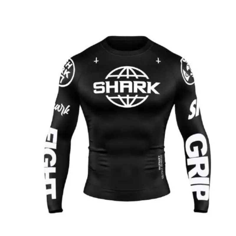 Rashguard Shark skf97 negra