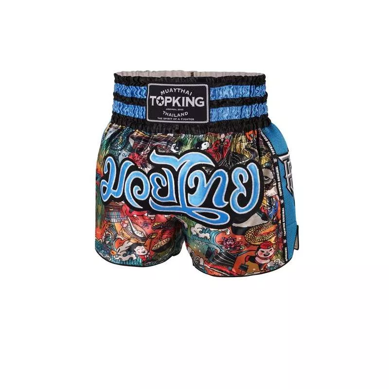 Pantalón muay thai Top King 227 (azul)