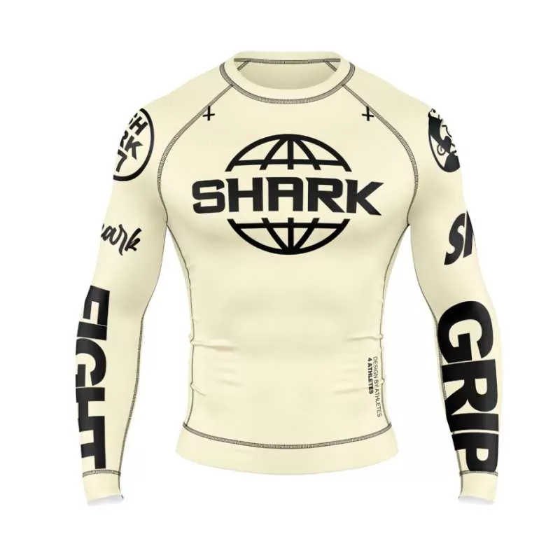 Rashguard grappling Shark SKB97 (beige)