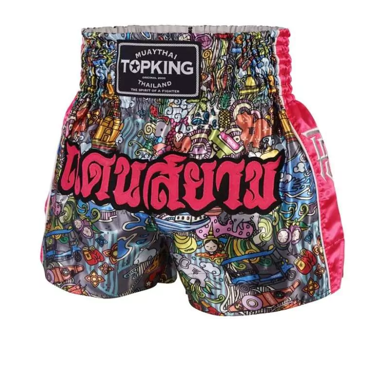 Top King Muay thai shorts 225 (rosa)