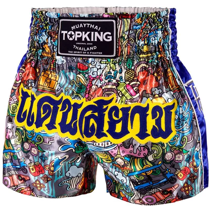 Top King Boxing Kickboxing Hose 225 (dunkelblau)