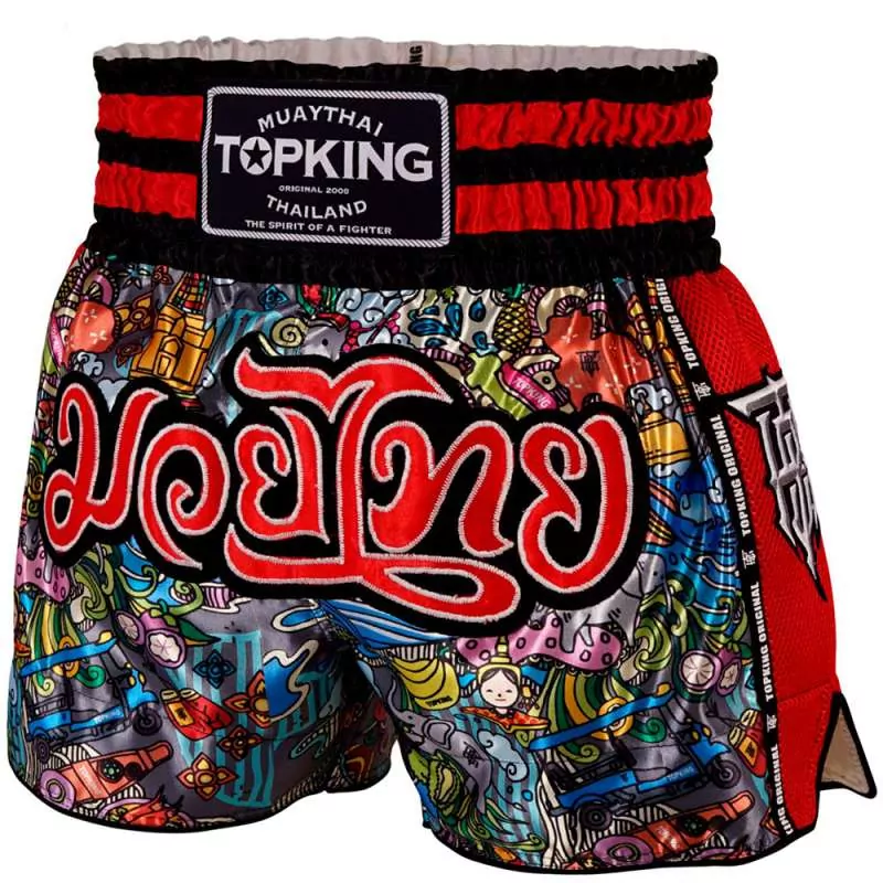 Muay thai Hose Top King Boxing 223 (rot)