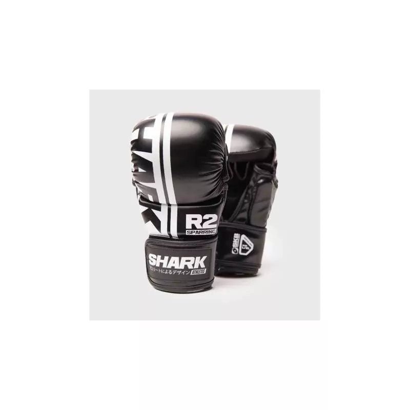 Shark MMA Handschuhe R2 sparring weiß/schwarz