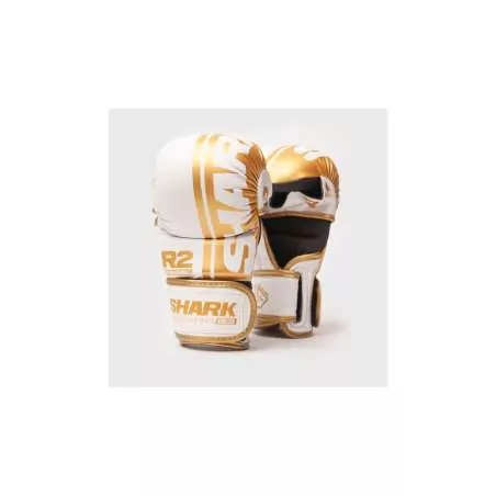 Shark Boxhandschuhe Sparring R2 weiß/gold
