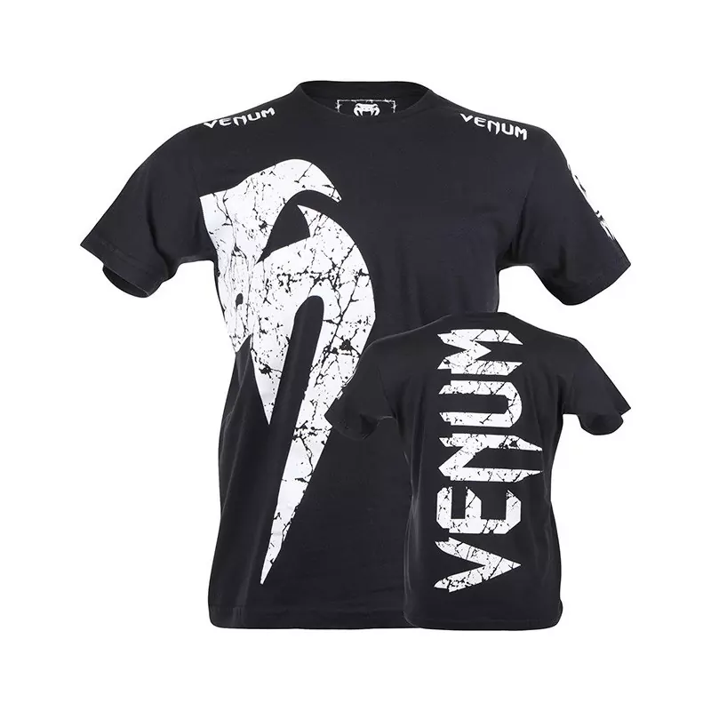 Venum Giant T-shirt schwarz weißes Logo 1