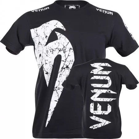 Venum Giant T-shirt schwarz weißes Logo 1