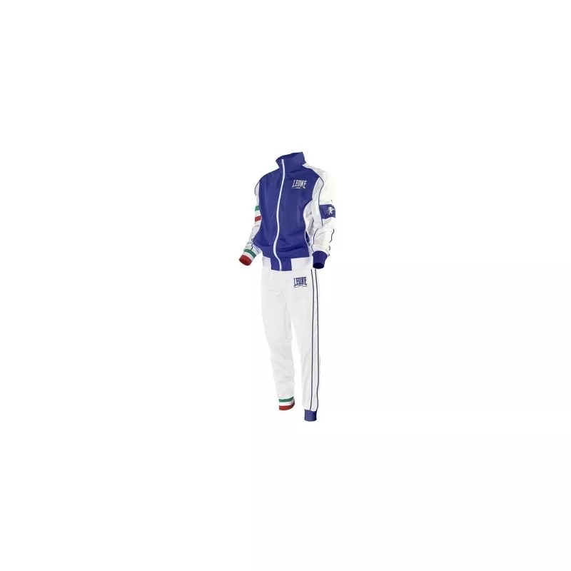 Leone AB796 Trainingsanzug blau weiß