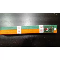 Kamikaze Karategürtel orange/grün