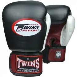 Zwillings-Boxhandschuhe BGVL4 (rot/schwarz/weiß)