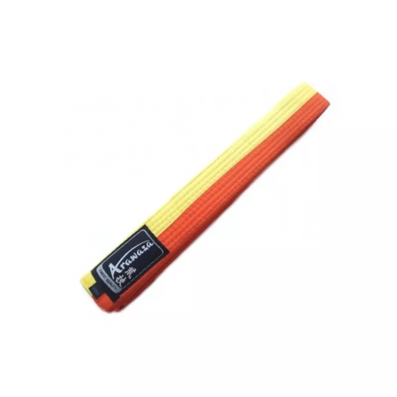 Cinturon karate Arawaza amarillo naranja