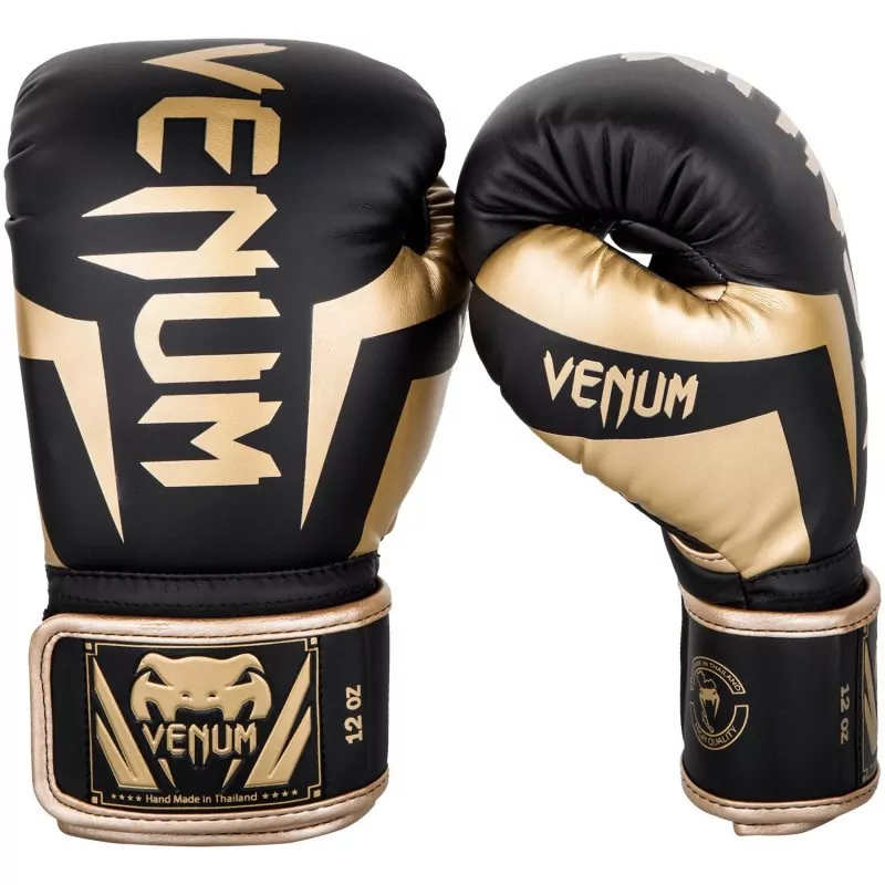 Venum Boxhandschuhe elite schwarz/gold