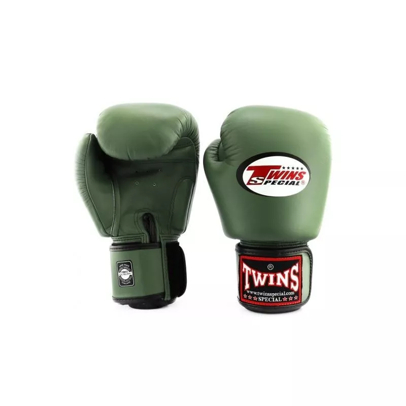 Zwillinge Muay thai Handschuhe BGVL3 (grünes Militär)