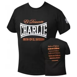 Charlie Boxen in der Hölle gemacht schwarzes t-shirt